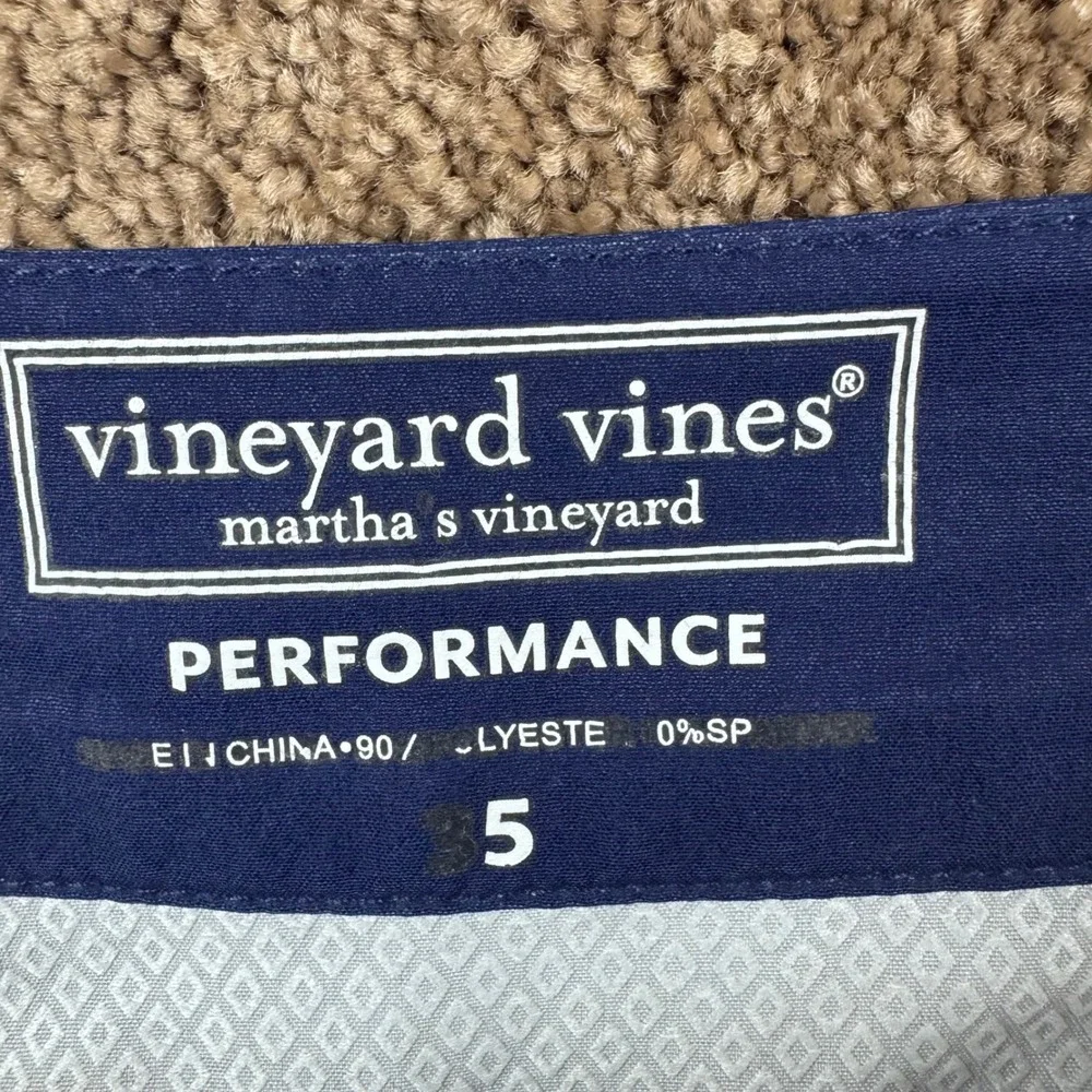 Vineyard Vines Mens Performance Board‎ Shorts Blue Striped Size 35 Swim Trunks
